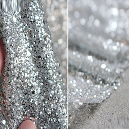 Wedding Dress Silver Bronzing Sequin Fabric - CHRISTDEST GLOBAL SERVICE