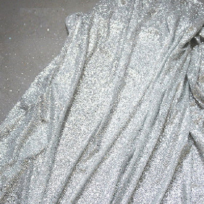 Wedding Dress Silver Bronzing Sequin Fabric - CHRISTDEST GLOBAL SERVICE