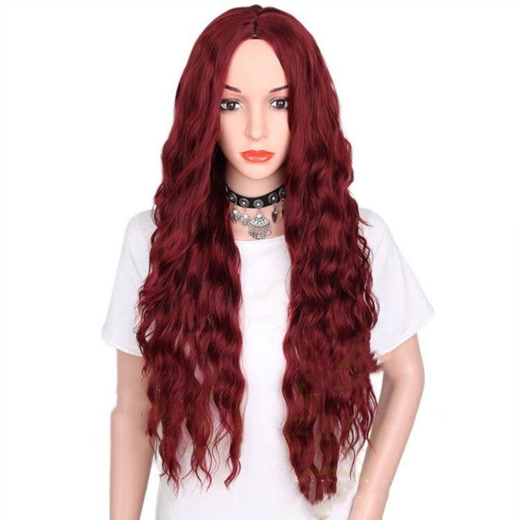 Wig Black Burgundy Multicolor Curly Hair - CHRISTDEST GLOBAL SERVICE