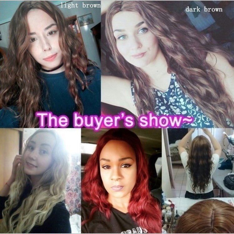 Wig Black Burgundy Multicolor Curly Hair - CHRISTDEST GLOBAL SERVICE