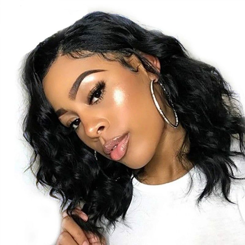 Wig Female Short Curly Hair Centered Corn Perm African Black Small Curly Hair Chemical Fiber Headgear - CHRISTDEST GLOBAL SERVICE