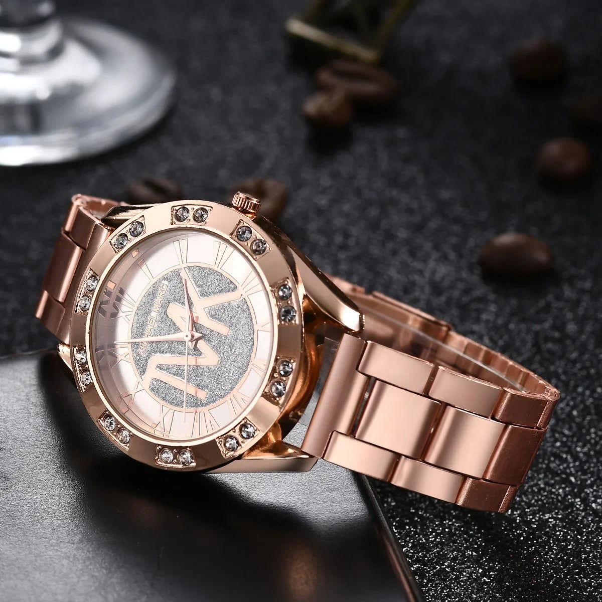 Women Crystal Diamond Watches Luxury Brand Gold WristWatch Stainless Steel Women's Watch Clock Leisure Reloj Mujer TVK - CHRISTDEST GLOBAL SERVICE