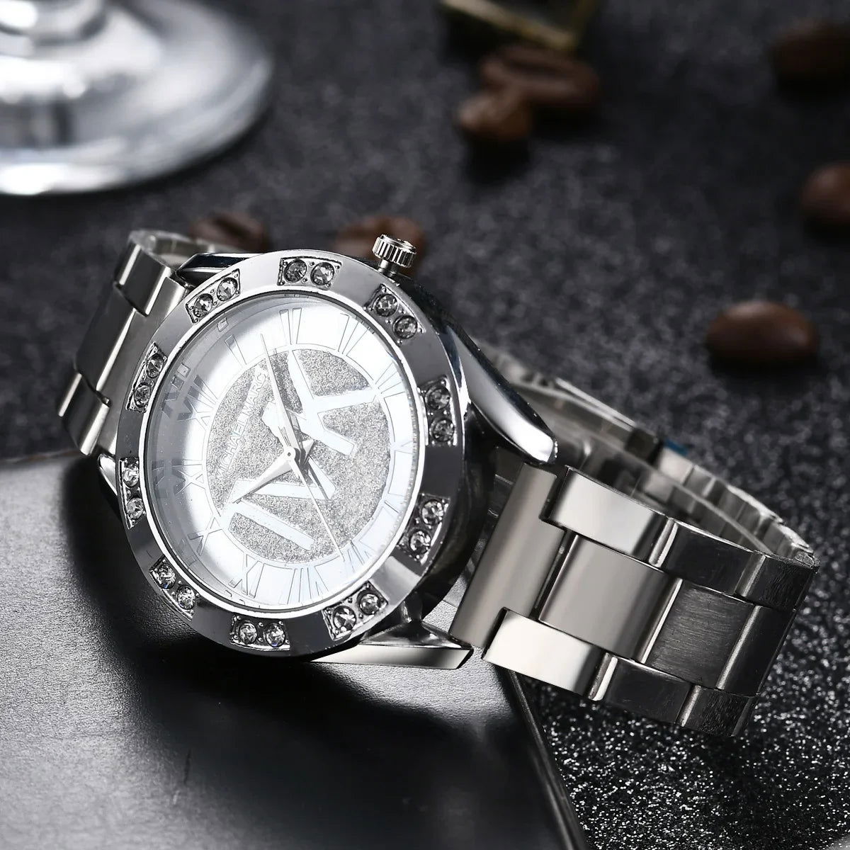 Women Crystal Diamond Watches Luxury Brand Gold WristWatch Stainless Steel Women's Watch Clock Leisure Reloj Mujer TVK - CHRISTDEST GLOBAL SERVICE