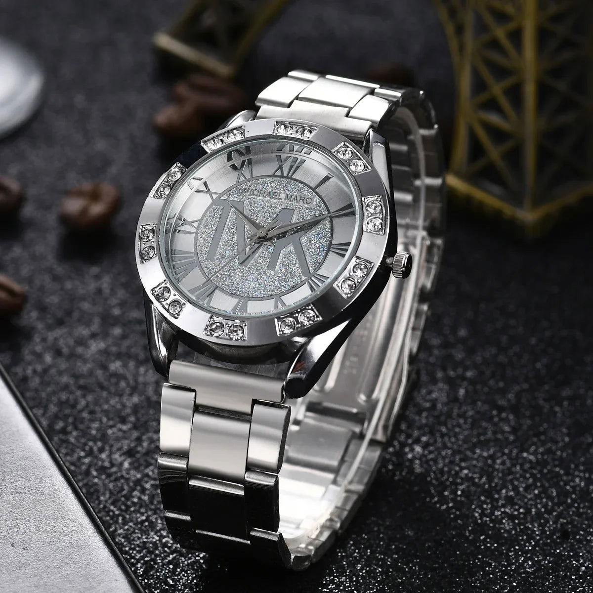 Women Crystal Diamond Watches Luxury Brand Gold WristWatch Stainless Steel Women's Watch Clock Leisure Reloj Mujer TVK - CHRISTDEST GLOBAL SERVICE