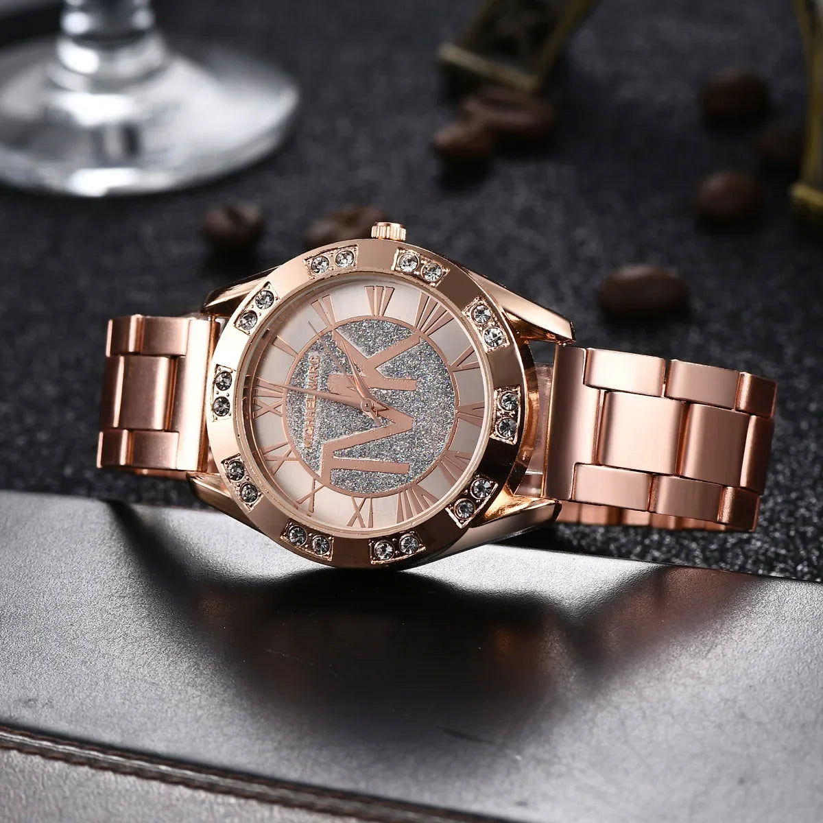 Women Crystal Diamond Watches Luxury Brand Gold WristWatch Stainless Steel Women's Watch Clock Leisure Reloj Mujer TVK - CHRISTDEST GLOBAL SERVICE