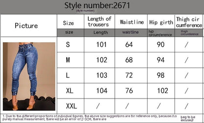 Women's Elastic Waist Lace Up Slim Fit Jeans - CHRISTDEST GLOBAL SERVICE