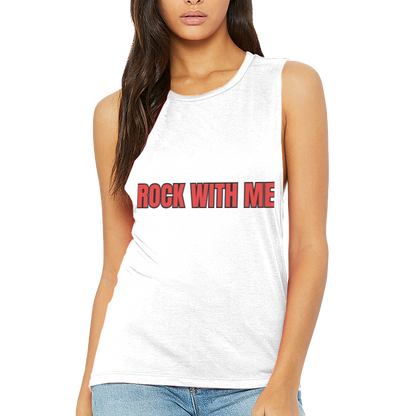 Women's Flowy Scoop Muscle Tank Top - CHRISTDEST GLOBAL SERVICE