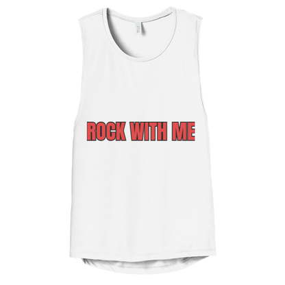 Women's Flowy Scoop Muscle Tank Top - CHRISTDEST GLOBAL SERVICE