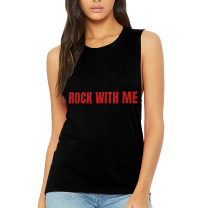 Women's Flowy Scoop Muscle Tank Top - CHRISTDEST GLOBAL SERVICE
