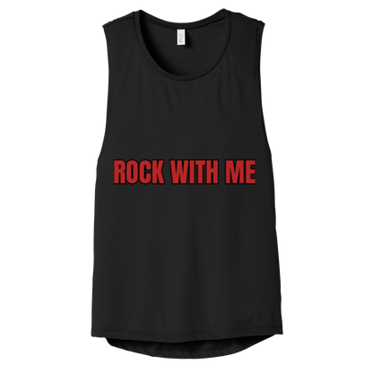 Women's Flowy Scoop Muscle Tank Top - CHRISTDEST GLOBAL SERVICE