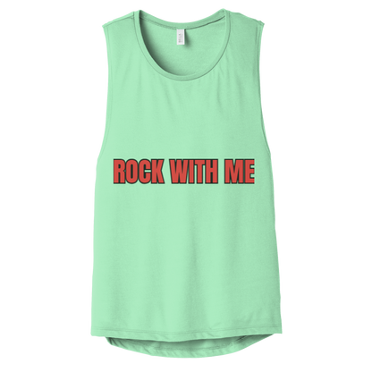 Women's Flowy Scoop Muscle Tank Top - CHRISTDEST GLOBAL SERVICE