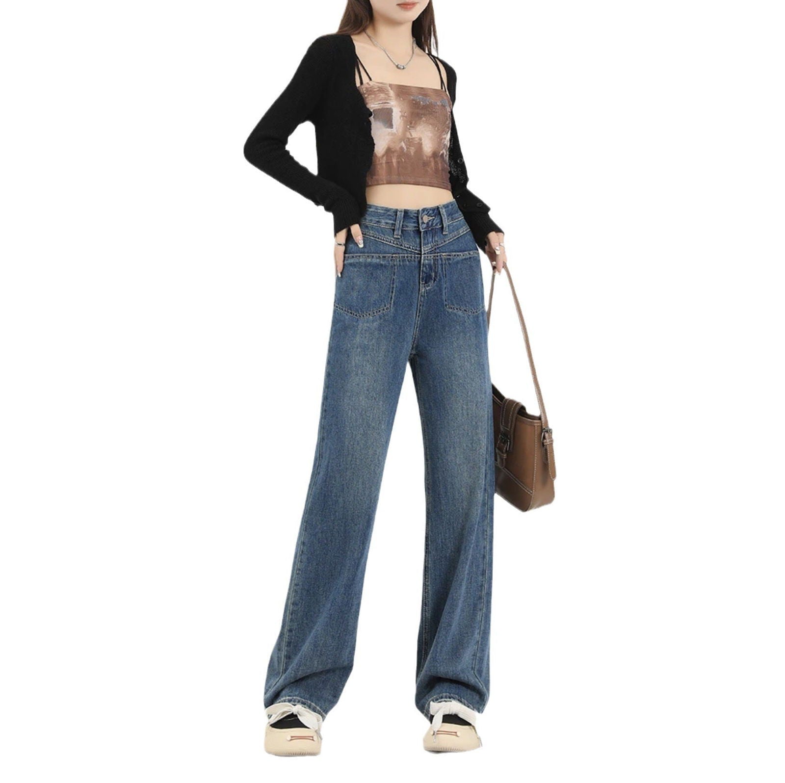 Women's High Waist Loose Jeans - CHRISTDEST GLOBAL SERVICE