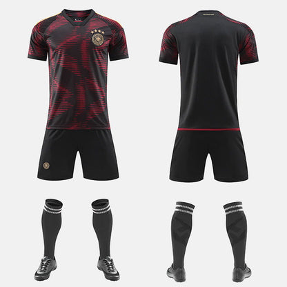 World Cup Qatar Football Shirt Set National Team Kit France Netherlands Germany Home Away Boys and Girls - CHRISTDEST GLOBAL SERVICE