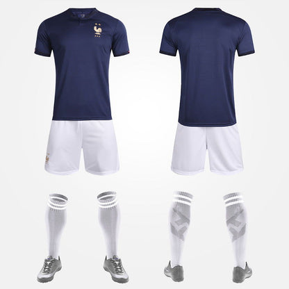 World Cup Qatar Football Shirt Set National Team Kit France Netherlands Germany Home Away Boys and Girls - CHRISTDEST GLOBAL SERVICE