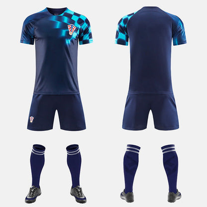 World Cup Qatar Football Shirt Set National Team Kit Mexico Belgium Croatia Home Away Boys and Girls - CHRISTDEST GLOBAL SERVICE
