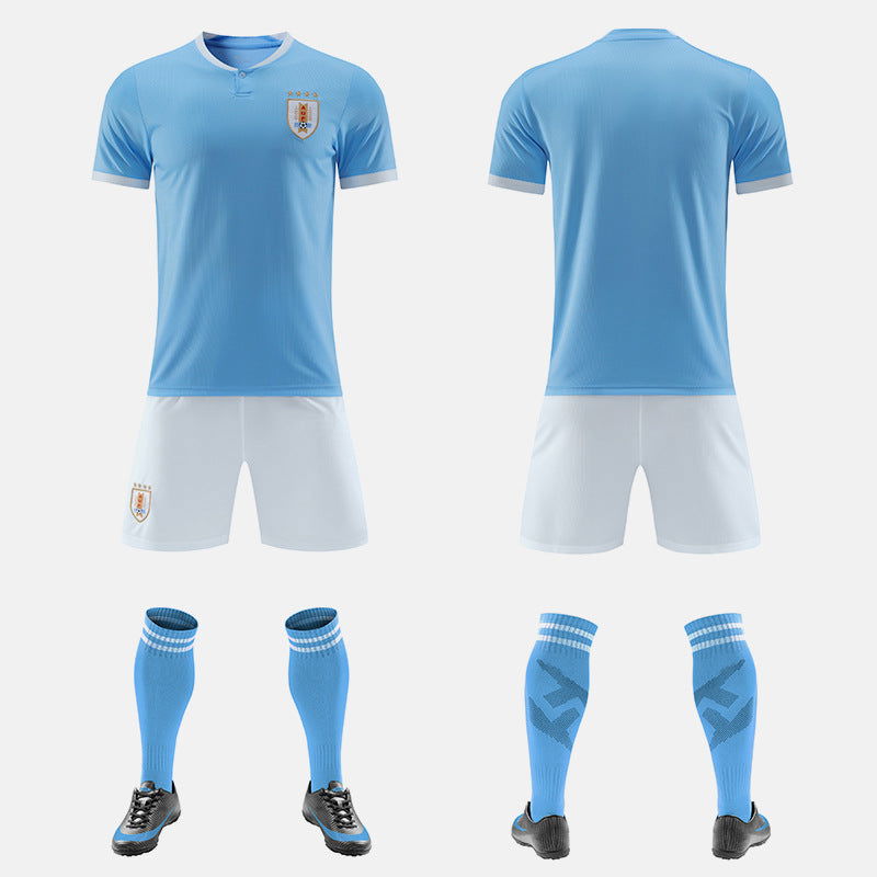 World Cup Qatar Football Shirt Set National Team Kit Uruguay Qatar Italy Liverpool Chelsea Home Away Boys and Girls - CHRISTDEST GLOBAL SERVICE