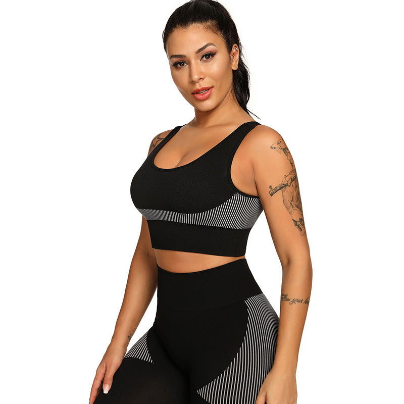 Yoga Set 2 Piece Women Tracksuit Fitness Suit Bra - CHRISTDEST GLOBAL SERVICE