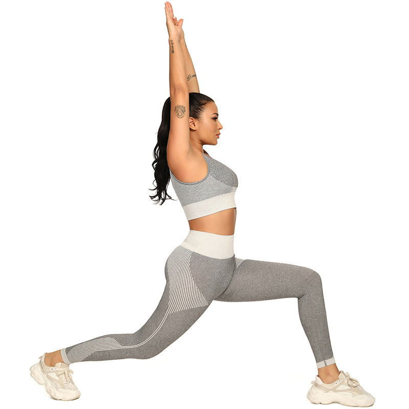 Yoga Set 2 Piece Women Tracksuit Fitness Suit Bra - CHRISTDEST GLOBAL SERVICE