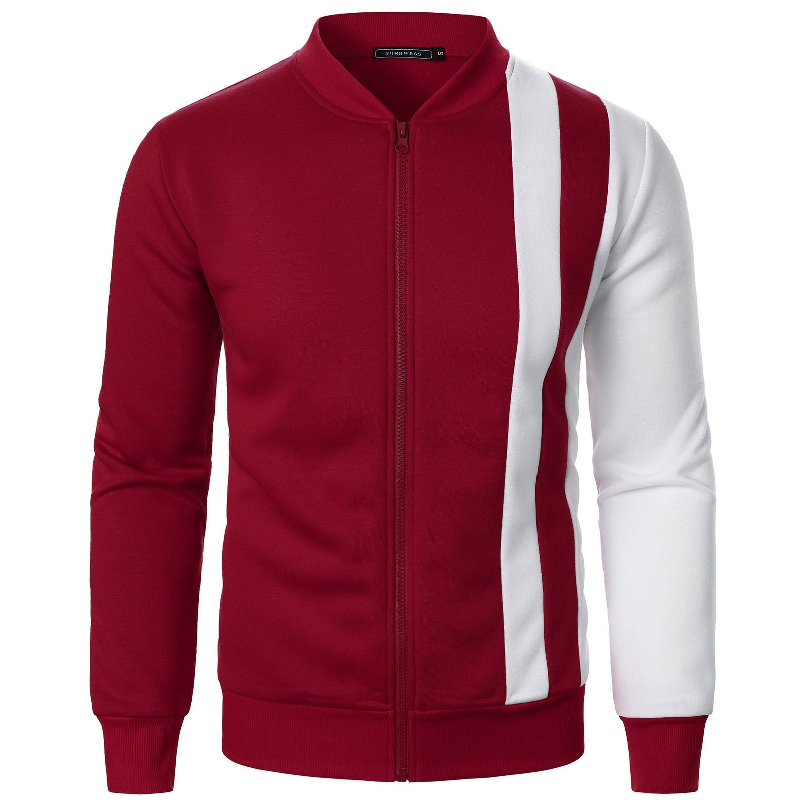Zipped Stand Collar Multicolor Hoodie Casual Jacket - CHRISTDEST GLOBAL SERVICE