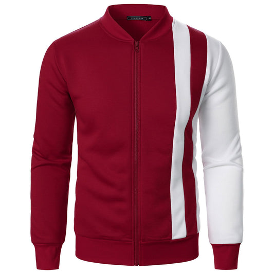 Zipped Stand Collar Multicolor Hoodie Casual Jacket - CHRISTDEST GLOBAL SERVICE