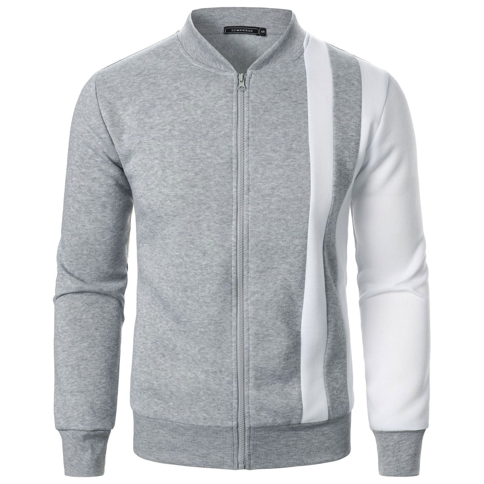 Zipped Stand Collar Multicolor Hoodie Casual Jacket - CHRISTDEST GLOBAL SERVICE
