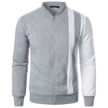 Zipped Stand Collar Multicolor Hoodie Casual Jacket - CHRISTDEST GLOBAL SERVICE