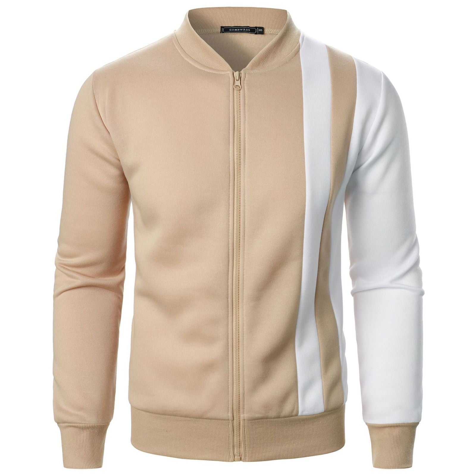 Zipped Stand Collar Multicolor Hoodie Casual Jacket - CHRISTDEST GLOBAL SERVICE