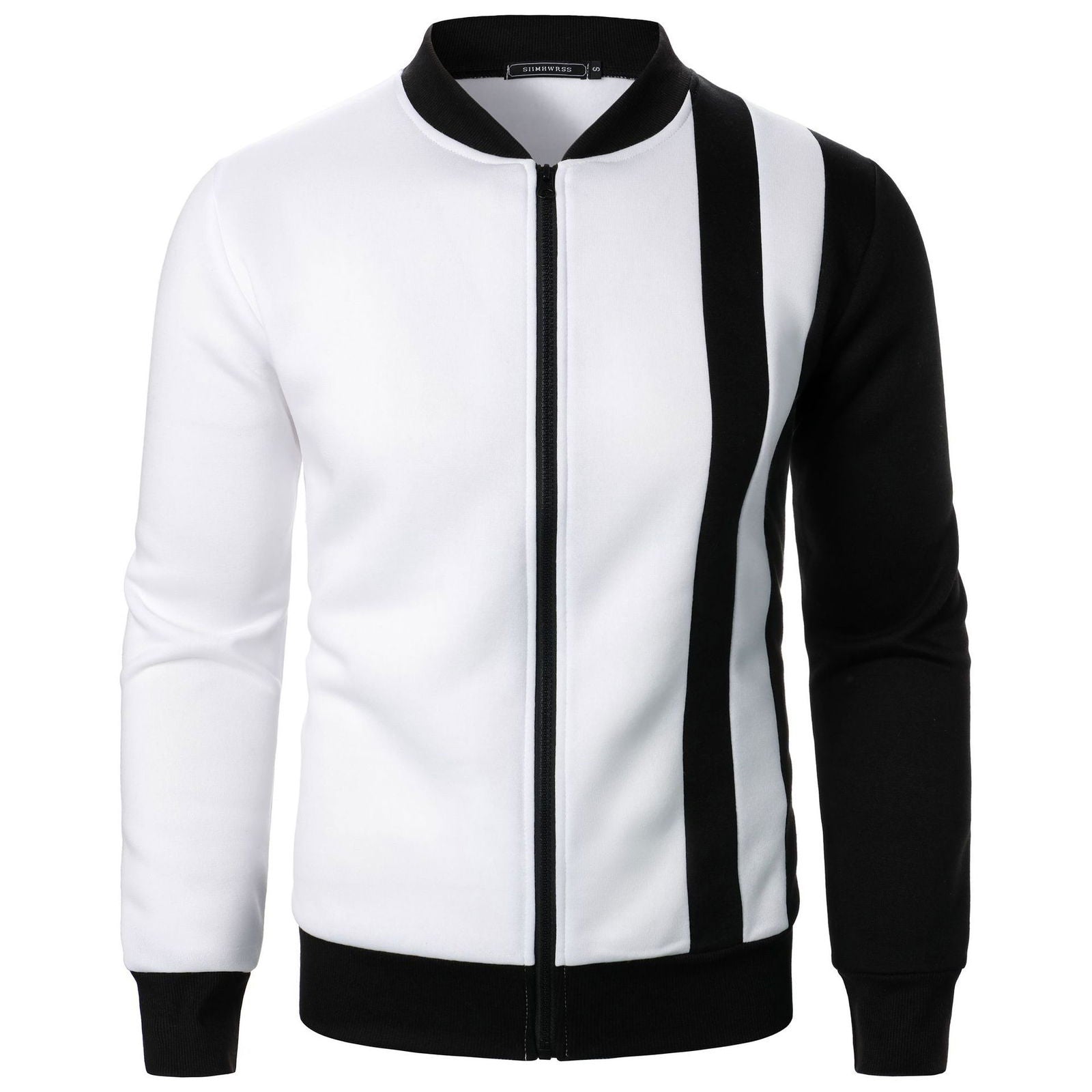 Zipped Stand Collar Multicolor Hoodie Casual Jacket - CHRISTDEST GLOBAL SERVICE