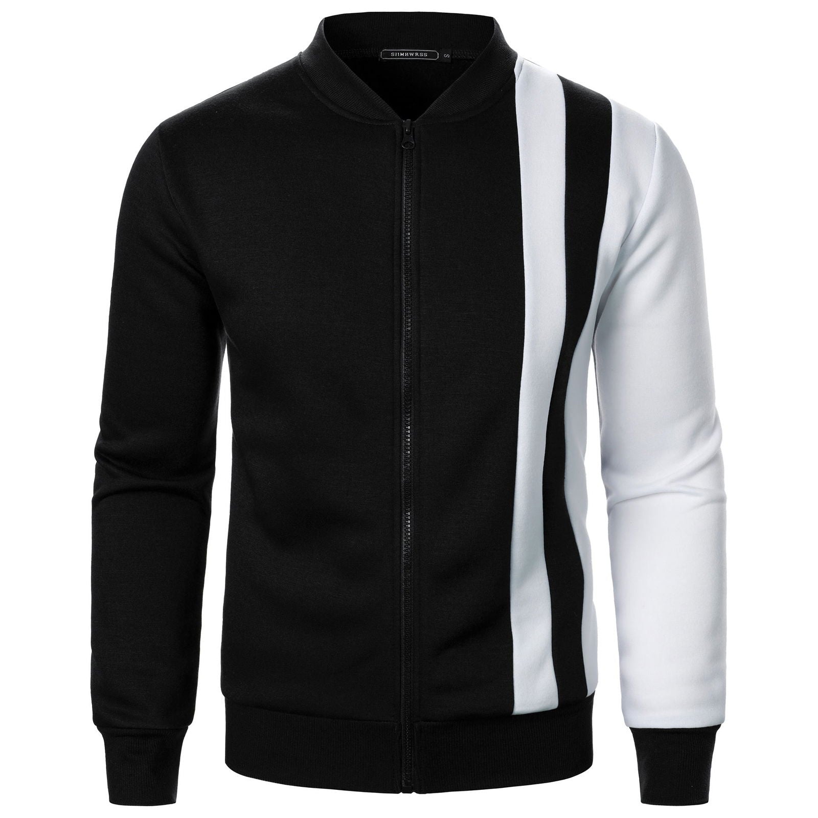 Zipped Stand Collar Multicolor Hoodie Casual Jacket - CHRISTDEST GLOBAL SERVICE