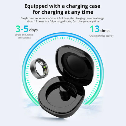 [2024] COLMI R03 Smart Ring Men Women, Battery Life 39 Days, Health Monitor, IP68 & 5ATM Waterproof, Multi-sport Mode
