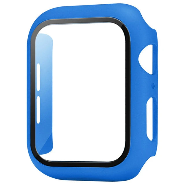 Glass+Cover For Apple Watch case 8 7 6 SE 5 9 iWatch Accessorie Screen Protector Apple watch serie 44mm 40mm 41mm 45mm 42mm 38mm - CHRISTDEST GLOBAL SERVICE