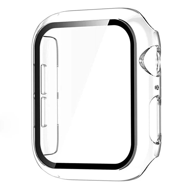 Glass+Cover For Apple Watch case 8 7 6 SE 5 9 iWatch Accessorie Screen Protector Apple watch serie 44mm 40mm 41mm 45mm 42mm 38mm - CHRISTDEST GLOBAL SERVICE