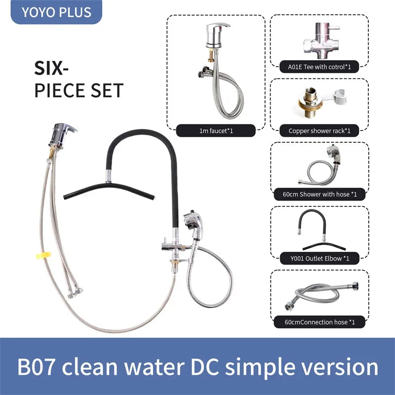 Head Spa Shower Washbasin Frame for Shampoo Chair Wash Hair Salon Style Scalp Care Waterfall Adjustable Faucet