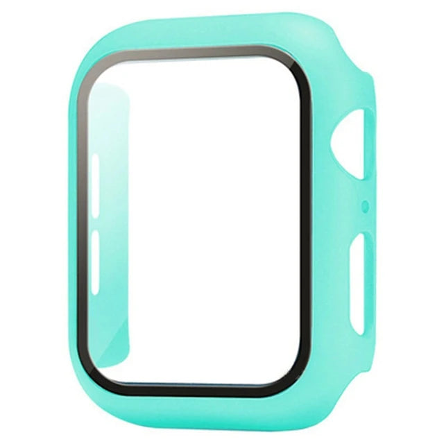 Glass+Cover For Apple Watch case 8 7 6 SE 5 9 iWatch Accessorie Screen Protector Apple watch serie 44mm 40mm 41mm 45mm 42mm 38mm - CHRISTDEST GLOBAL SERVICE