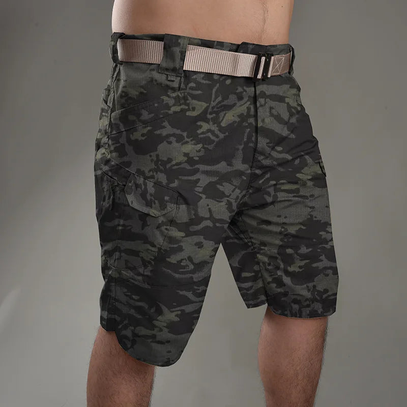 Summer Waterproof Quick Dry Multi-pocket Shorts Men Cargo Shorts Tactical Short Pants Men's Outdoor Clothes Hunting Fishing - CHRISTDEST GLOBAL SERVICE