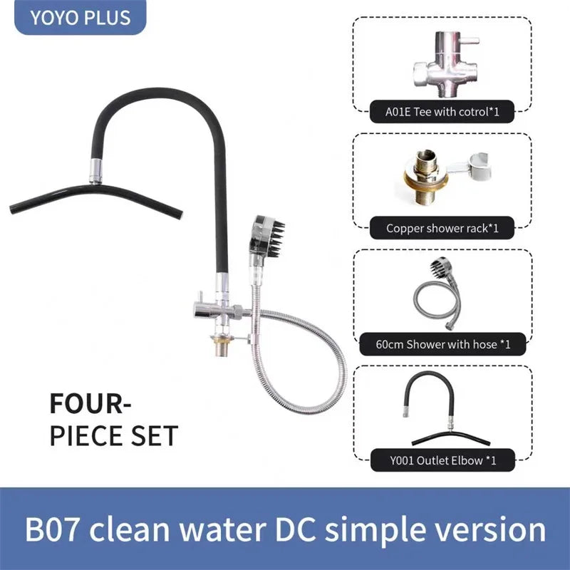 Head Spa Shower Washbasin Frame for Shampoo Chair Wash Hair Salon Style Scalp Care Waterfall Adjustable Faucet