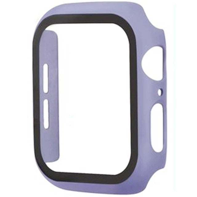 Glass+Cover For Apple Watch case 8 7 6 SE 5 9 iWatch Accessorie Screen Protector Apple watch serie 44mm 40mm 41mm 45mm 42mm 38mm - CHRISTDEST GLOBAL SERVICE