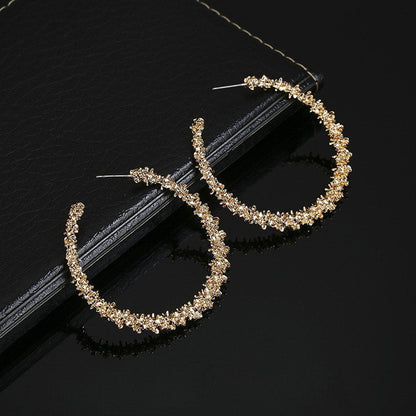 simple style geometric plating alloy no inlaid earrings - CHRISTDEST GLOBAL SERVICE