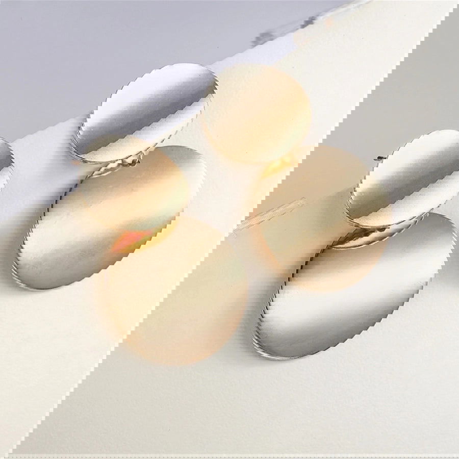 simple style geometric plating alloy no inlaid earrings - CHRISTDEST GLOBAL SERVICE
