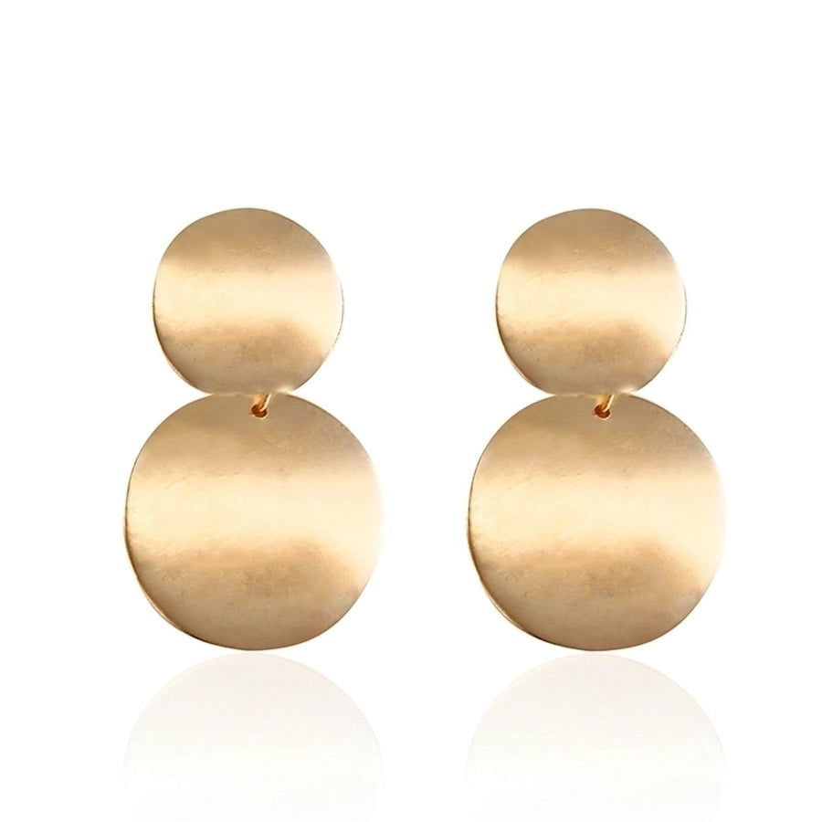 simple style geometric plating alloy no inlaid earrings - CHRISTDEST GLOBAL SERVICE