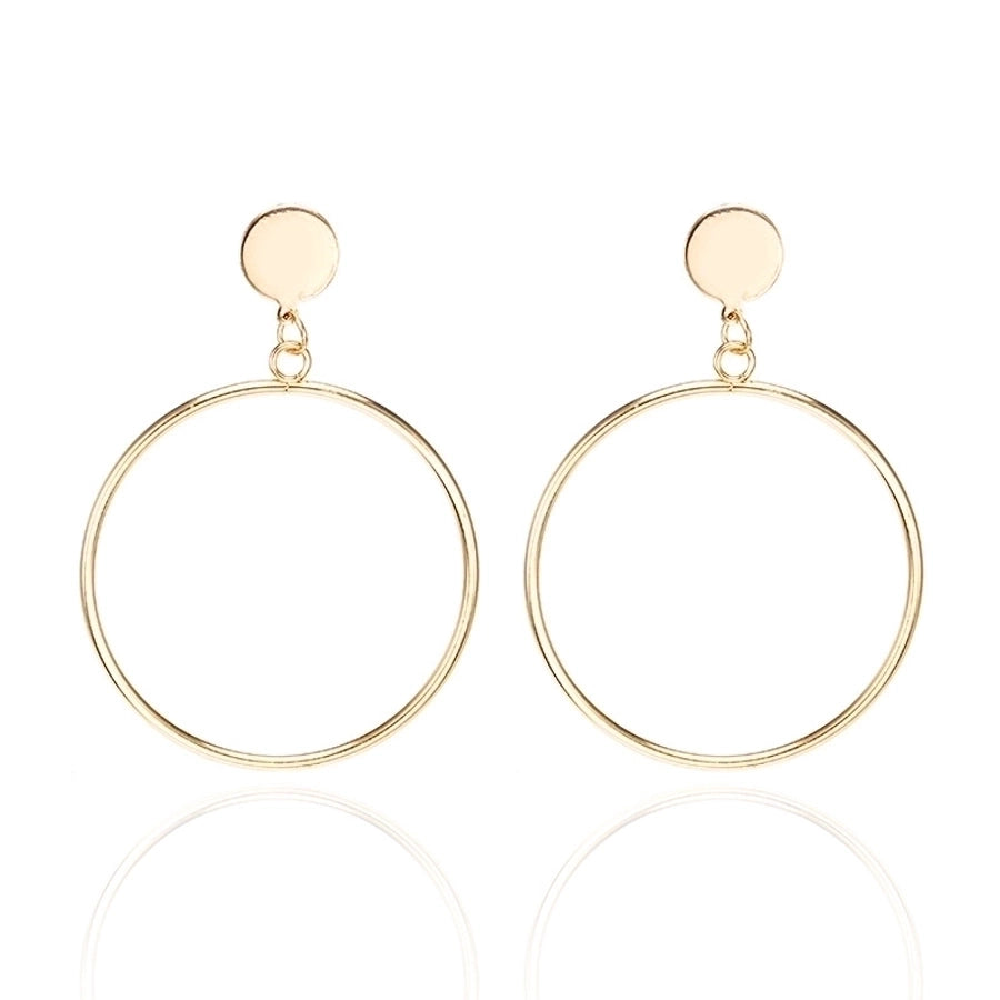 simple style geometric plating alloy no inlaid earrings - CHRISTDEST GLOBAL SERVICE