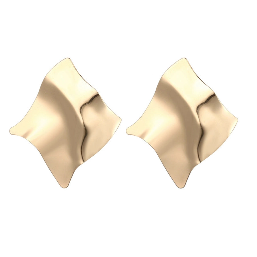 simple style geometric plating alloy no inlaid earrings - CHRISTDEST GLOBAL SERVICE