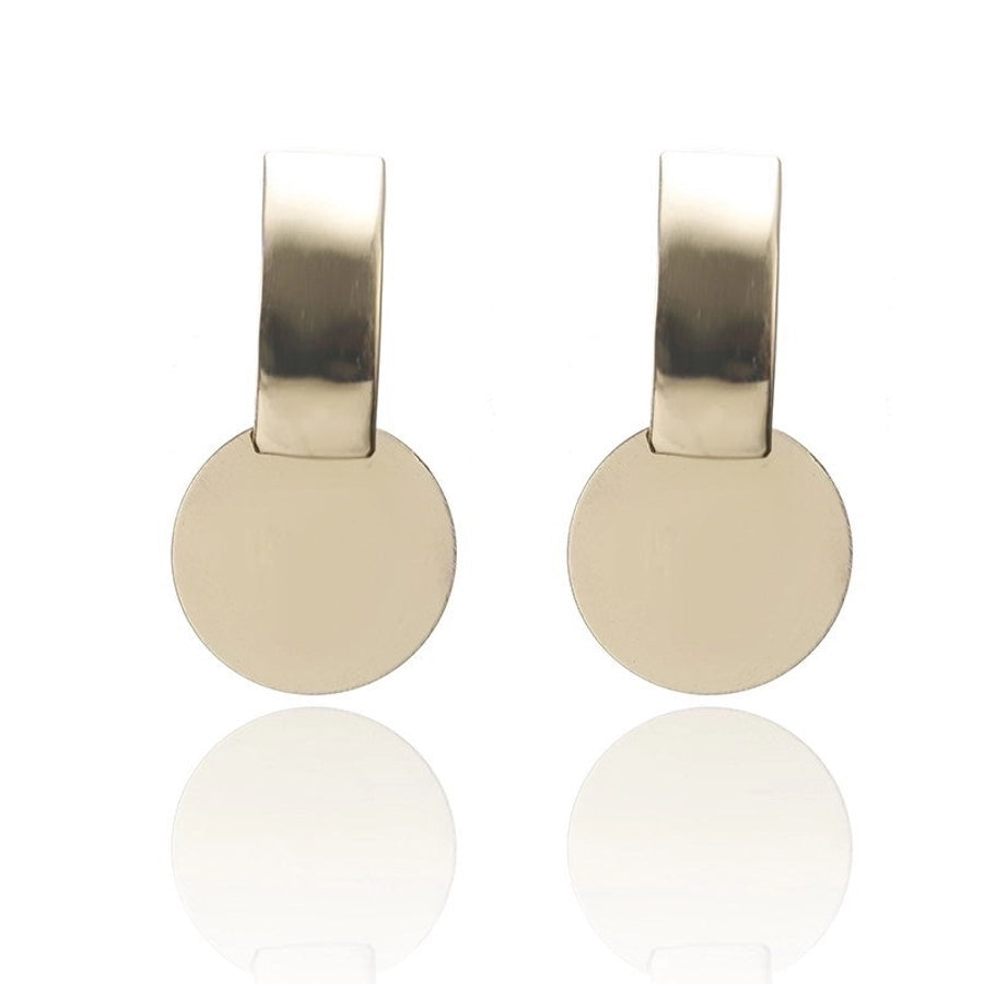 simple style geometric plating alloy no inlaid earrings - CHRISTDEST GLOBAL SERVICE